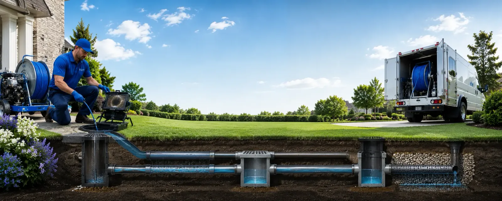 Outdoor drain cleaning information for Elwood, NE
